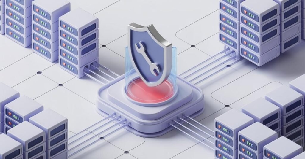 Technical flowchart and diagnostic map showing step-by-step troubleshooting path for resolving Claude AI server connection issues.