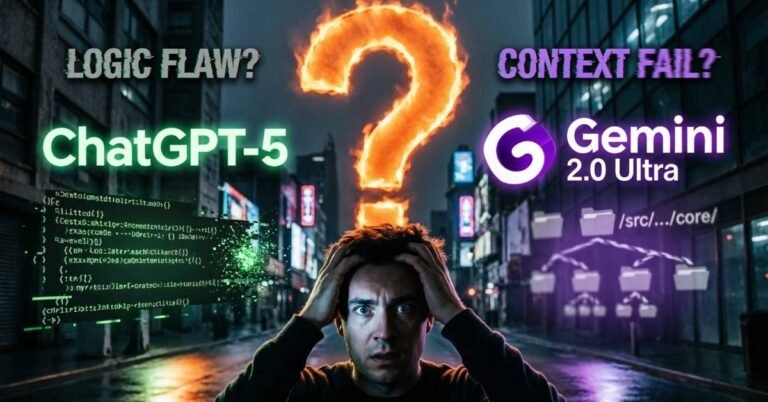 Best AI for coding ChatGPT 5 vs Gemini 2.0 Ultra errors comparison infographic