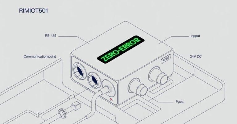 RimioT501 wiring diagram RS-485 terminals 12 and 13