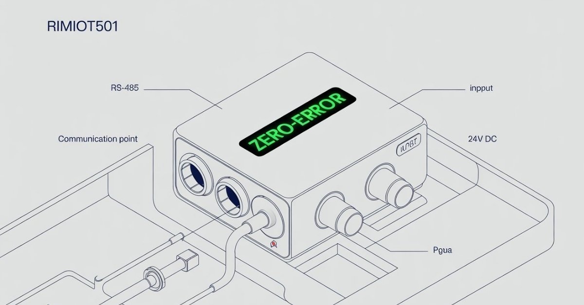 RimioT501 wiring diagram RS-485 terminals 12 and 13