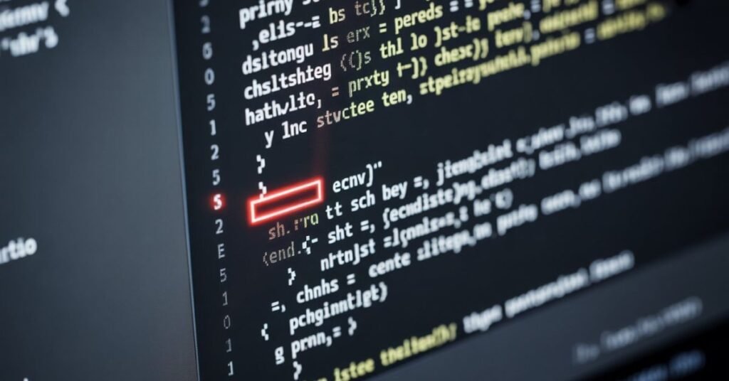 Close-up of a code editor showing a hidden space error in an environment variable file.